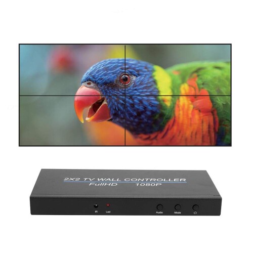 Prophecy HDMI 2x2 Video Wall Controller＆Processor Multi-Channel 1080P Processor HDMI1.3 input 4 HDMI output（Support 2X1/3X1/4X1/1X2/1X3/1X4/2X2） (米国)