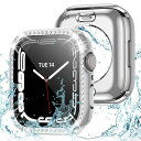 Kawoco アップルウォッチ 保護 カバー 44mm 薄型 防水 強化ガラス Apple Watch 一体型 二重構造 ケース Series 6 5 4 SE...
