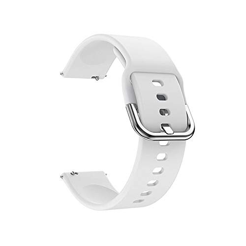 Haylou Solar LS05 ベルト バンド 交換用 時計バンド シリコン製 Quick Release バンド シャオミHaylou Solar LS05 22mm Sports 簡単装着 (クイックリリースバンド）(ホワイト)