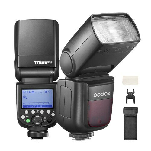 Godox TT685IIF カメラフラッシュ スピードライト 2.4G HSS 1/8000s TTL GN60 TCM機能 技適マーク付き クイックリリース・ホットシュー 富士カメラ対応