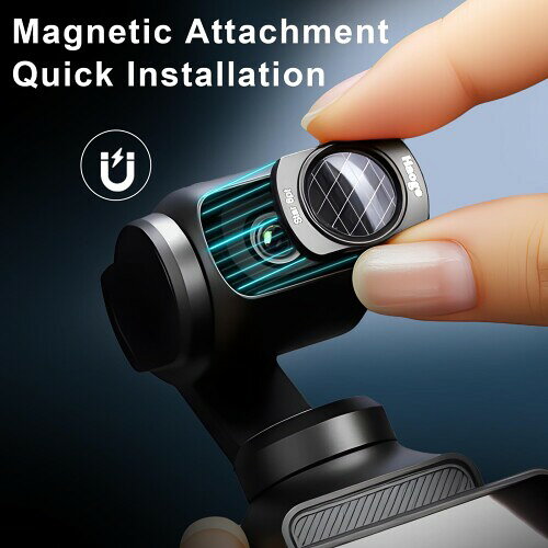 Haoge NDフィルター3個セット DJI Osmo Pocket 3 4 用、ND8 ND64 ND256フィルター...