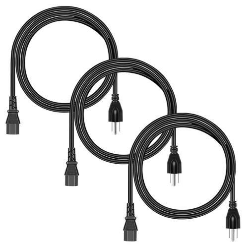 Varbmt 変換ケーブル NEMA 5-15P- C15125V-15A 1M C15 NEMA 5-15P AC電源アダプタ コード 純銅芯 多重..