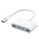 xiwai Type C USB 2.0 USB-C - TF Micro SD SDXC デュアル USB3.0 メスカードリーダー PD 27W アダプター ノートパソコン タブレット 携帯電話用