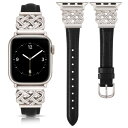 コンパチブル Apple Watch バンド 本革製 アップルウォッチベルト レディース 交換バンド 38mm/40mm/41mm/42mm/44mm/45mm...