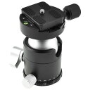 NOTRICKT BH-08 自由雲台 44mm直径 ボールヘッド, DSLR・中判・大判カメラ・望遠鏡 と 三脚・一脚用やアルカスイス規格互換, 耐荷重20kg