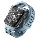 PEIPEIJIA FKMソリッドバンド対応 アップルウォッチバンド ウルトラ 41mm 40mm 38mm Apple Watch Ultra Series 8 7 6 5 4 3 2 1 SE用 メンズ・レディース頑丈なスポーツバンド(青)