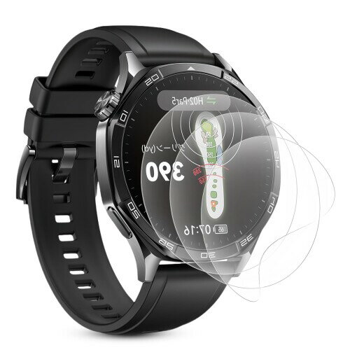 For HUAWEI WATCH GT 5 Pro 46mm 用 フィルム 柔らかいTPU製 3D全面保護 薄い 気泡レス キズ修復 高透過率 スクラッチ防止 保護フィルム 自動修復/気泡ゼロ/超薄型0.15mm For HUAWEI WATCH GT5 Pro 用 保護フ