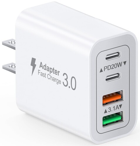 合計40W 急速充電器 USB コンセント Type-C 充電器 ACアダプター USBポート & USB Cポート PD 20W iPhone タイプc usb 充電器 アダプタ USB 電源タップ iPhone iPad Android その他各種機器対応