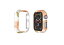 Apple Watch 40mm ケース 耐衝撃 衝撃 吸収 簡易着脱 超薄型 液晶保護フィルム 付 カバー シンプル AppleWatch アップルウォッチ Series 4 (Pastello Orange)