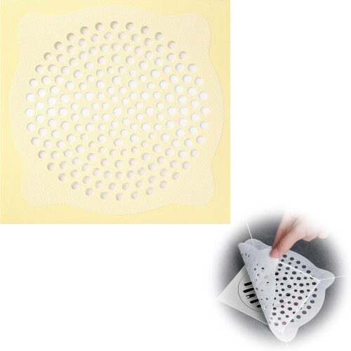 Seiunn 排水口シール 髪の毛取りシート ヘアキャッチャー 使い捨て 衛生的 貼るだけ簡単 洗面台 排水溝..