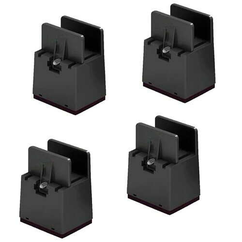 家具用高さ調整脚パッド 5cm高さアップ 耐荷重500kg 防滑フェルト底 床保護 掃除ロボット対応 ベッド ..