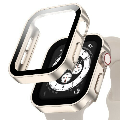 Singiuzoo Apple Watch  ɿ奱 45mm 44mm 41mm 40mm åץ륦å  3Dľѥåǥ ݸ åץ륦å Series 9/8/7 С 饹ե η ƩΨ 9H η 