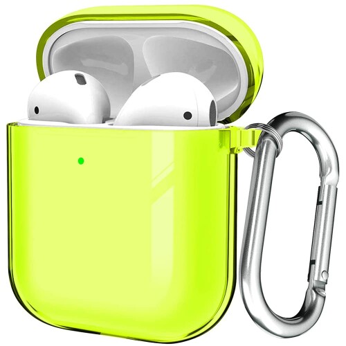 (XLAS) AirPods case Ή lI P[X Jri t VR   lC Jo[ ϏՌ h~ h~ ی ANZT[ ( Apple AirPods1/AirPods2 neon case )lI(Jrit)