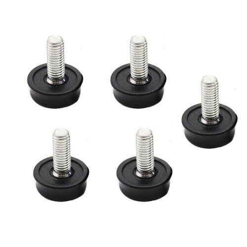 BRIIKPP レベリングフット 家具アジャスター 固定脚 家具移動パッド 水平調整パット M8*20*25 5個セット