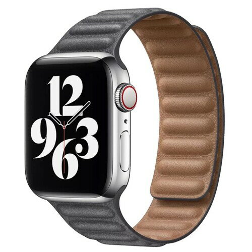 Apple Watch8 バンド 45mm 41mm 44mm 40mm 49mm 着脱に便利 アップルウォッチ バンド レザー 本革ベルト 交換ストラップ 強力なマグネット留め iwatch バンドseries8/7/6/5/4/3/2/1/SE