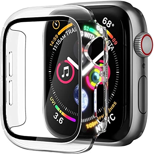 ELYBYYLE for Apple Watch ケース Apple Watch Series 9/Series 8/Series 7 41mm 用 ケース 一体型 apple watch 用 カバー アップルウォッチ ケース 傷防止 耐衝撃 超軽量 PC素材 全面保護 一体型 シリーズ9/8/7本体