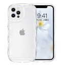 GUAGUA iPhone12Pro ケース クリア ウェーブ いphone 12Pro ソフト TPU 純透明 ケース うねうね アクスタが入る 人気 バンパー 耐衝撃 超軽量 薄型 ワイヤレス充電対応 ストラップホール付き スマ