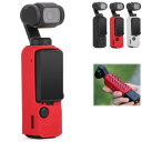 Taoricup DJI Omso Pocket 3 対応 シリコンケース Omso Pocket 3 保護ケース Omso Pocket 3 シリコン保護カバー アクセサリー (Red)(2)