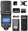 GODOX V860III-C E-TTL IIカメラフラッシュマスタースレーブスピードライト1 / 8000s HSS GN60 2600mAh充電式バッテリースピードライトCanon 6D 50D 60D 80D 1DXと互換性があり、モデリングライト、クイッ