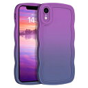 GUAGUA iPhone XR ケース アイフォン XR カバー いphone xr ケース TPU ウェーブ デザイン 人気 ソフト バンパー 耐衝撃 超軽量 薄型 滑り止め ワイヤレス充電対応 ストラップホール付き アイフォ