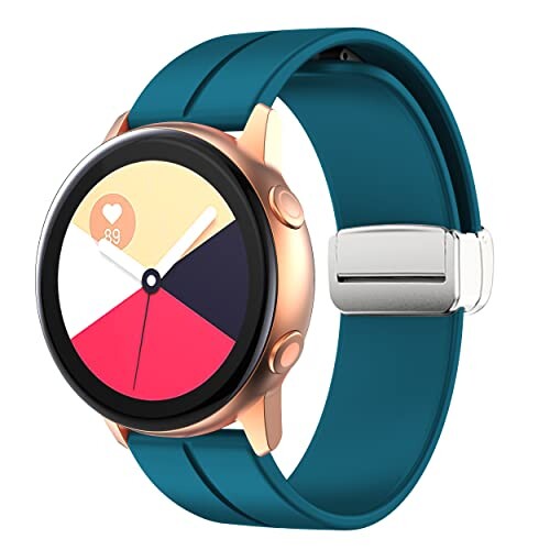 (SOLOLUP) コンパチブル Galaxy Watch 6/5/4 40mm 44mm/5 Pro 45mm/Galaxyウォッチ6 Classic 43mm 47mm/4 Classic 42mm 46mm/3 41mm/Active 2 40mm 44mm、女性男性のための20mmシリコーン バンド ブレスレット スポーツ ストラ
