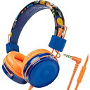 WHWKOP ヘッドホン 小学生/子供用/HDマイク 調整可能 折りたたみ式 ステレオサウンド音量制限 有線ヘッドフォン オンラインスクール/映画/音楽/マイクロフォン付き/学習(オレンジ)