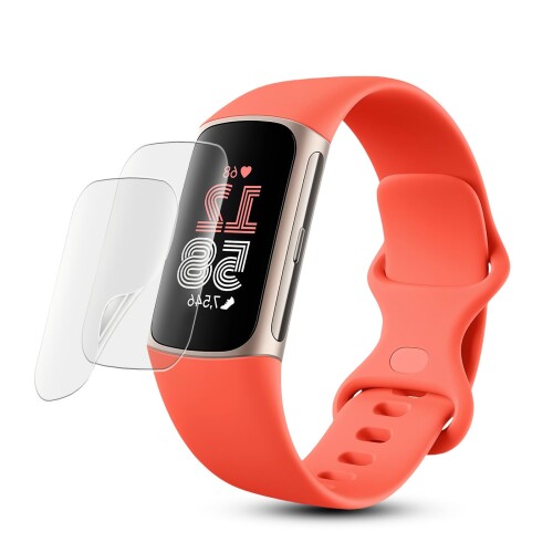 アンチグレア フィルム2枚セット 対応 Charge5 / Fitbit Charge6保護フィルム Fitbit Charge 6フィルム 反射低減/軟TPU素材/簡単貼り付け/全面保護/防気泡/防指紋/スクラッチ防止/for Fitbit Charge 5 液晶