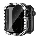 Knossen コンパチブル Apple Watch ケース 44mm キラキラ アップルウォッチ カバー 覗き見防止 Apple Watch カバー ダブルダ...