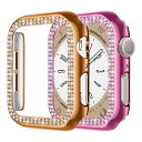 for アップルウォッチ カバー 44mm 40mm 45mm 41mm、2PCS女性ハードブリングケース+ガラススクリーンプロテクターカバーコンパチブルApp...