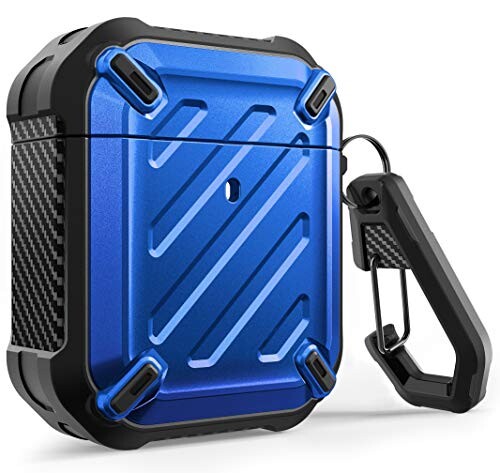 SUPCASE Airpods 2019 P[X ϏՌ ho 360SʕیJo[ X^CbV AirPodsP[XJo[ Apple AirPods1/2ɓKp (AirPods, u[)