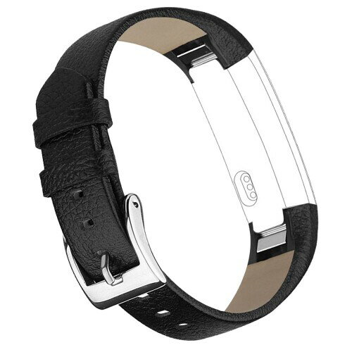 バンド for Fitbit Alta(HR) 本革 交換バンド 交換ベルト 腕時計ベルトfor Fitbit Alta 2016 / Alta HR 2017 (黒い)