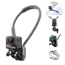 AFAITH POV用マウント 釣り用首掛け マックス版 磁気吸引 GoPro用マウント アクションカメラ アクセサリー 柔軟性 シリコーン素材 取り付け便利 POV撮影体験 横と縦画面 軽量 Hero 13/12/11/10/9/8/