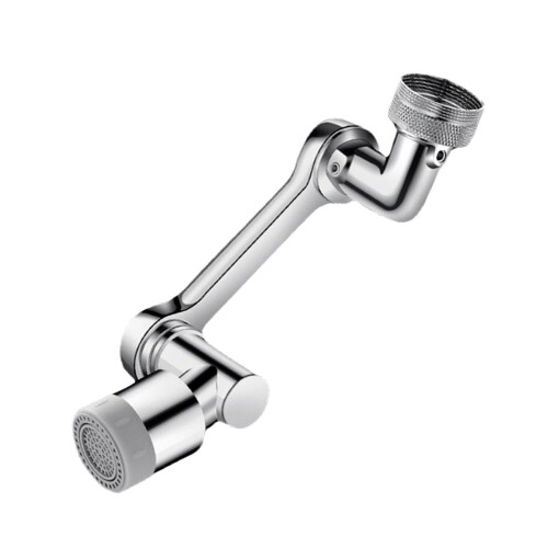 TVETE 1440 °回転式の蛇口シャワーヘッド 2段階モード首振りキッチン蛇口シャワ 取り付け道具付き 伸びる節水蛇口 泡沫器 水漏れの防止 キッチン 洗面所 浴室 トイレにも適用可能 取付簡