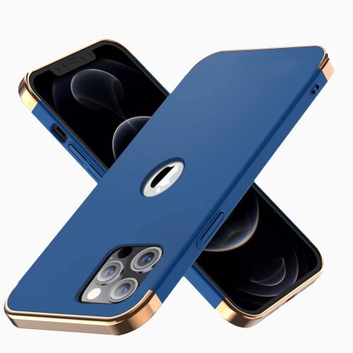 iPhone 13 Pro P[XAOKZone 3 in 1 ^ŃXȃn[hP[X R[eBOꂽ~߃}bg\ʁAdC߂t[t Apple iPhone 13 Pro p -u[Blue