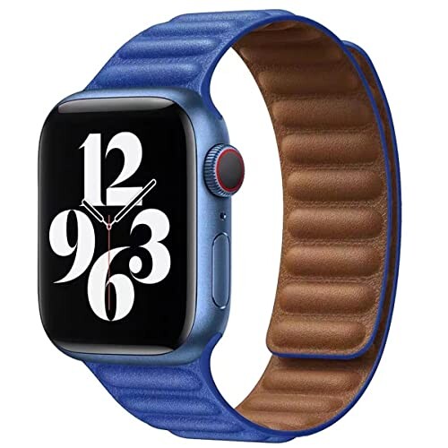 Apple Watch8 バンド 45mm 41mm 44mm 40mm 49mm 着脱に便利 アップルウォッチ バンド レザー 本革ベルト 交換ストラップ 強力なマグネット留め iwatch バンドseries8/7/6/5/4/3/2/1/SE