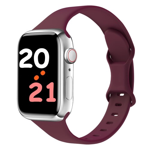 Tadong コンパチブル apple watch バンド アップルウォッチ バンド 38mm 40mm 41mm 42mm 44mm 45mm 46mm 49mm 11/10/9/Ultra3/2/Ultra/8/7/6/5/4/3/2/1/SEに対応 柔らかい シリコン スポーツバンド スリム 細身 交換ベ