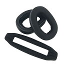 Chic Tuant イヤーパッド for Sennheiser (ゼンハイザー) GSP500 GSP600 GSP601 GSP 500 600 601 ヘッドセットに対応 交換用ヘッドホンパッドイヤークッションメモリーフォーム(ブラック) (イヤパッド+ヘッ