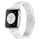 (Daturus) Apple Watch 樹脂ベルト ステンレス留め金 互換Apple Watch series10/9/8/Ultra/7/6/SE/5/4/3/2/1 サイズ46mm/45mm/44mm/49mm/(42mm Series 3/2/1) アップルウォッチ ベルト ファッション/カジュアルスタイル(2)