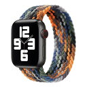 コンパチブル for apple watch バンド 軽量設計 通気性 アップルウォッチ用バンド iwatch バンド 柔らかいシリコーン糸混紡リサイクルヤーン素材 ブレイデッドソロループ apple watch Ultra3/Ultra2/U(2)