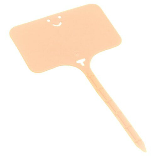 オーディオファン プラスチック 園芸用ラベル 花植物種子名ラベル スマイルラベル T型 約 10cm×5cm×0.0..