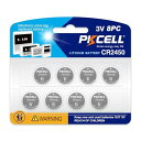 PKCELL 8個入 CR2450 リチウム ボタン 電池 3V 2450 コイン形電池