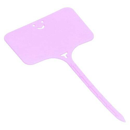 オーディオファン プラスチック 園芸用ラベル 花植物種子名ラベル スマイルラベル T型 約 10cm×5cm×0.0..