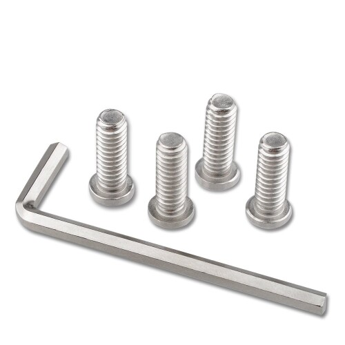 CAMVATE 取り付けネジ 1/4"ネジ 六角穴付きボルト ソケットヘッド 長さ18.5mm ステンレススチール製 カ..