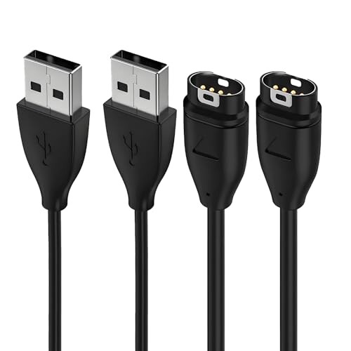 2本ガーミン充電ケーブル GARMINスマートウォッチUSB A充電器