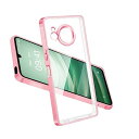 Peipeizi aquos r8 ケース クリア SH-52D 耐衝撃 カバー 透明 メッキ加工 TPU素材 薄型 軽量 スマホカバー R8 人気 (ローズゴールド)