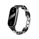 XIHAMA For Xiaomi Smart band 8 / Xiaomi Smart band 9 バンド 交換ストラップ 透かし編みデザイン ステンレス...