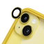 RHINOSHIELD (iPhone 14 / 14 Plus) 用 カメラ レンズ 強化 ガラス 保護 フィルム カメラカバー 硬度9H 耐衝撃 傷防止 気泡ゼロ 高透過率 撥水撥油 簡単貼り付け 極薄 - イエロー