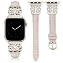 Apple Watchバンド 本革製 レディース 交換ベルト 38mm/40mm/41mm/42mm/44mm/45mm/46mm/49mm対応 おしゃれ 可愛...