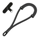 (Clapoyis) スマホストラップ 手首 携帯 ストラップ スマホすとらつぷ ハンドストラップ スマホホルダー (ブラック)