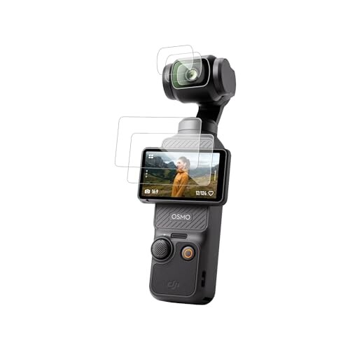 For DJI Osmo Pocket 3 ANVJ XN[tB(2)+JtB(2) Ή یtB KONXISA DJI Osmo Pocket 3 Ή tKXیtB ߗ h ϖ wh~ 9Hdx